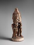 Korwar (ancestor figure), Cenderawasih Bay artist, Wood, paint, glass beads, Cenderawasih Bay