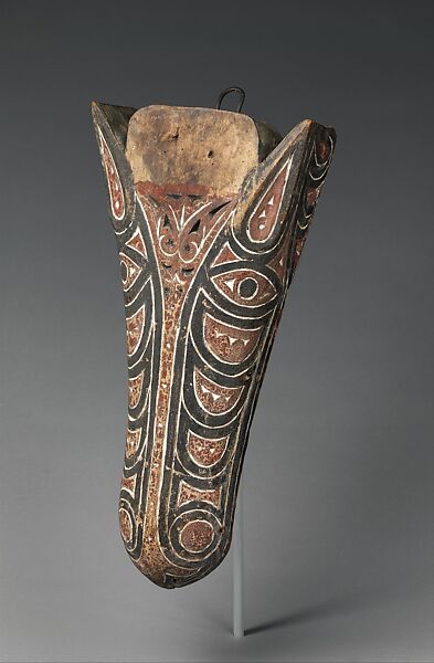 Architectural ornament, Toba Batak artist, Wood, paint, Toba Batak peoples