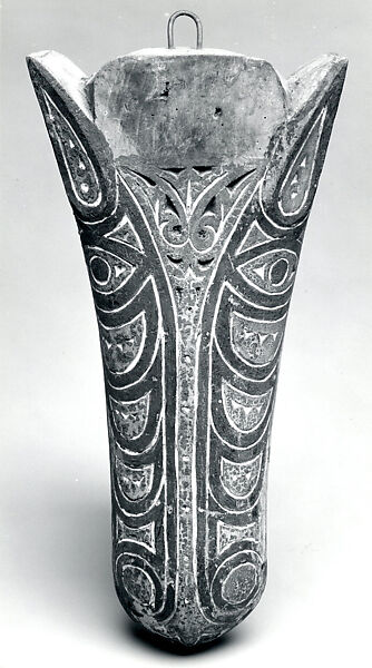 Architectural ornament, Toba Batak artist, Wood, paint, Toba Batak peoples