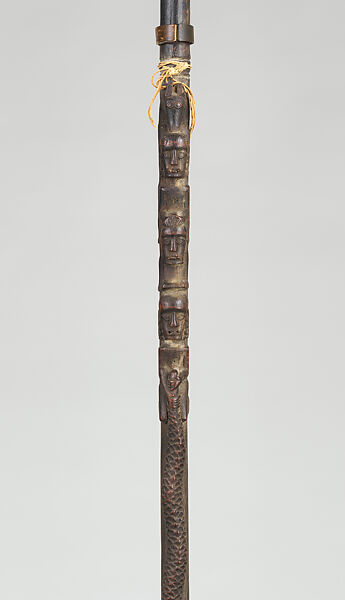 Tunggal panaluan (ritual staff), Toba Batak artist(s), Wood, cotton, horse hair, metal, feathers, Toba Batak peoples