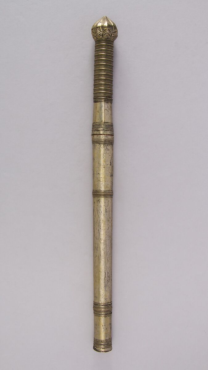 Knife with Sheath, Silver, steel, Thai