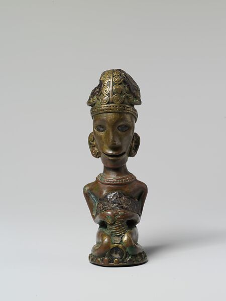 Finial from a Ritual Staff (Tungkot Malehat), Copper alloy, resin, brass, Toba Batak people
