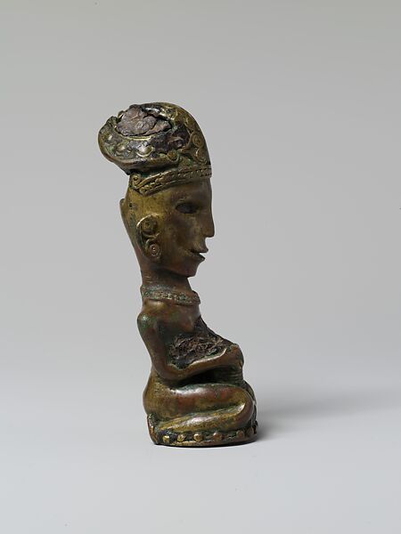 Finial from a Ritual Staff (Tungkot Malehat), Copper alloy, resin, brass, Toba Batak people
