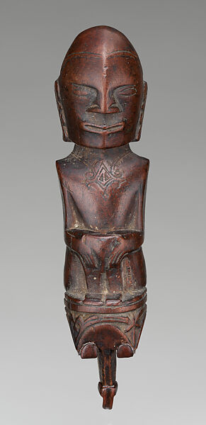 Figure from a lime squeezer, Toba Batak artist, Wood, Toba Batak 