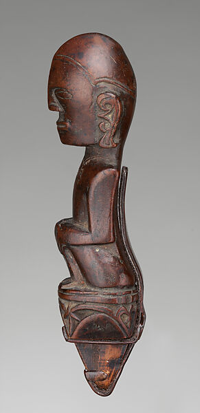 Figure from a lime squeezer, Toba Batak artist, Wood, Toba Batak