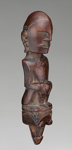 Figure from a lime squeezer, Toba Batak artist, Wood, Toba Batak