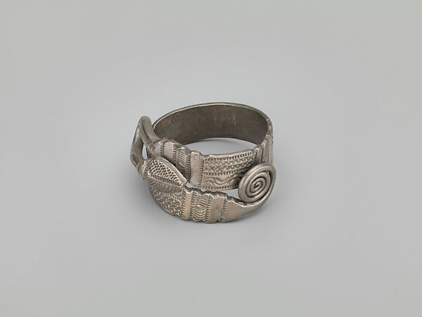 Ring, Silver, Fon peoples 