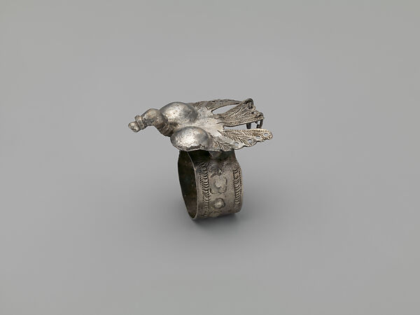 Ring: Bird, Silver, Fon peoples 