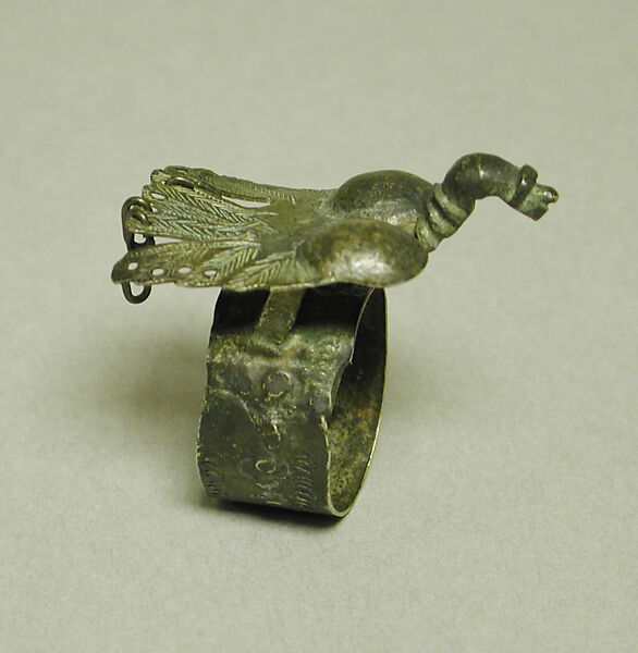 Ring: Bird, Fon artist, Silver, Fon peoples