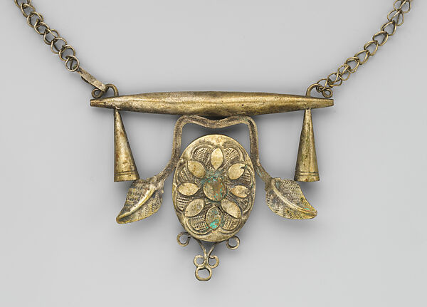 Necklace: Pendant (?), Fon artist, Silver, Fon peoples