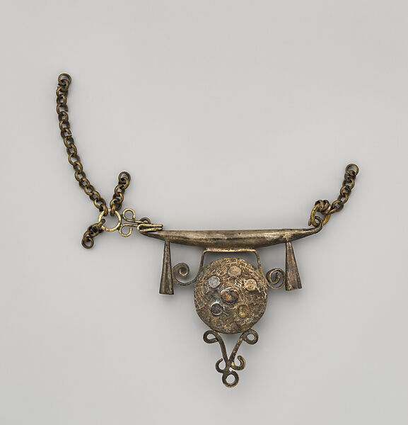 Necklace: Pendant (?), Silver, Fon peoples 