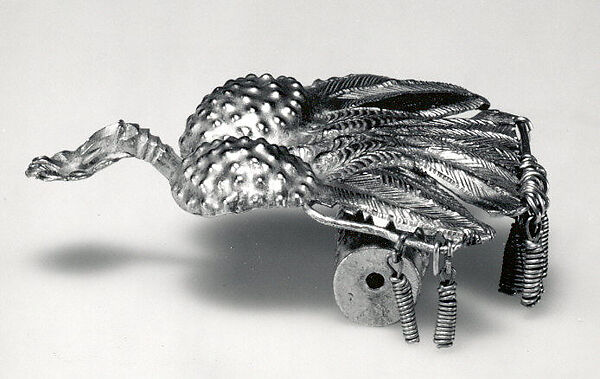 Bird Ornament, Silver, Fon peoples 