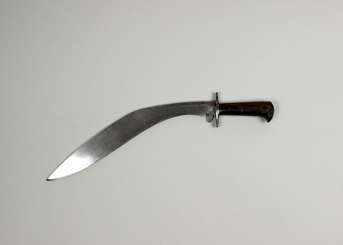 Knife (Kukri), Steel, wood, Indian or Nepalese, Gurkha 