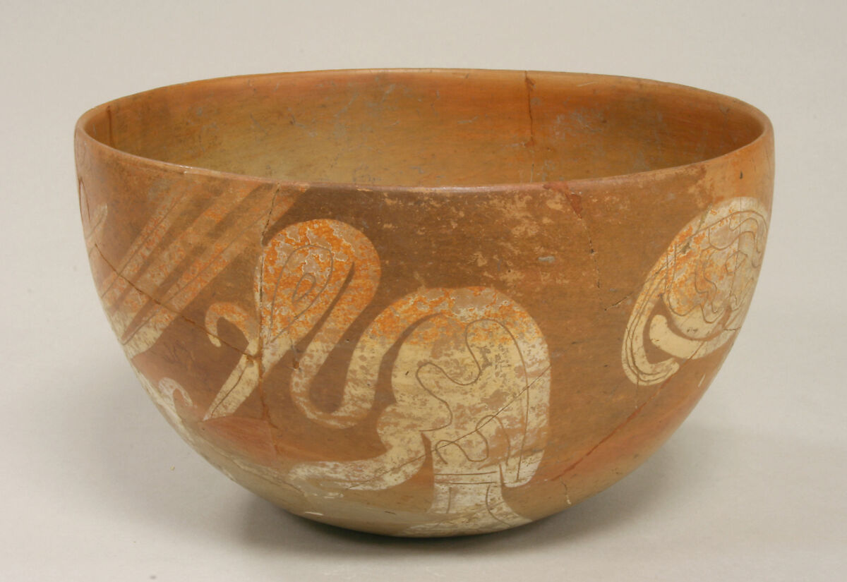 Bowl with Bird Design, Ceramic, Nopiloa 