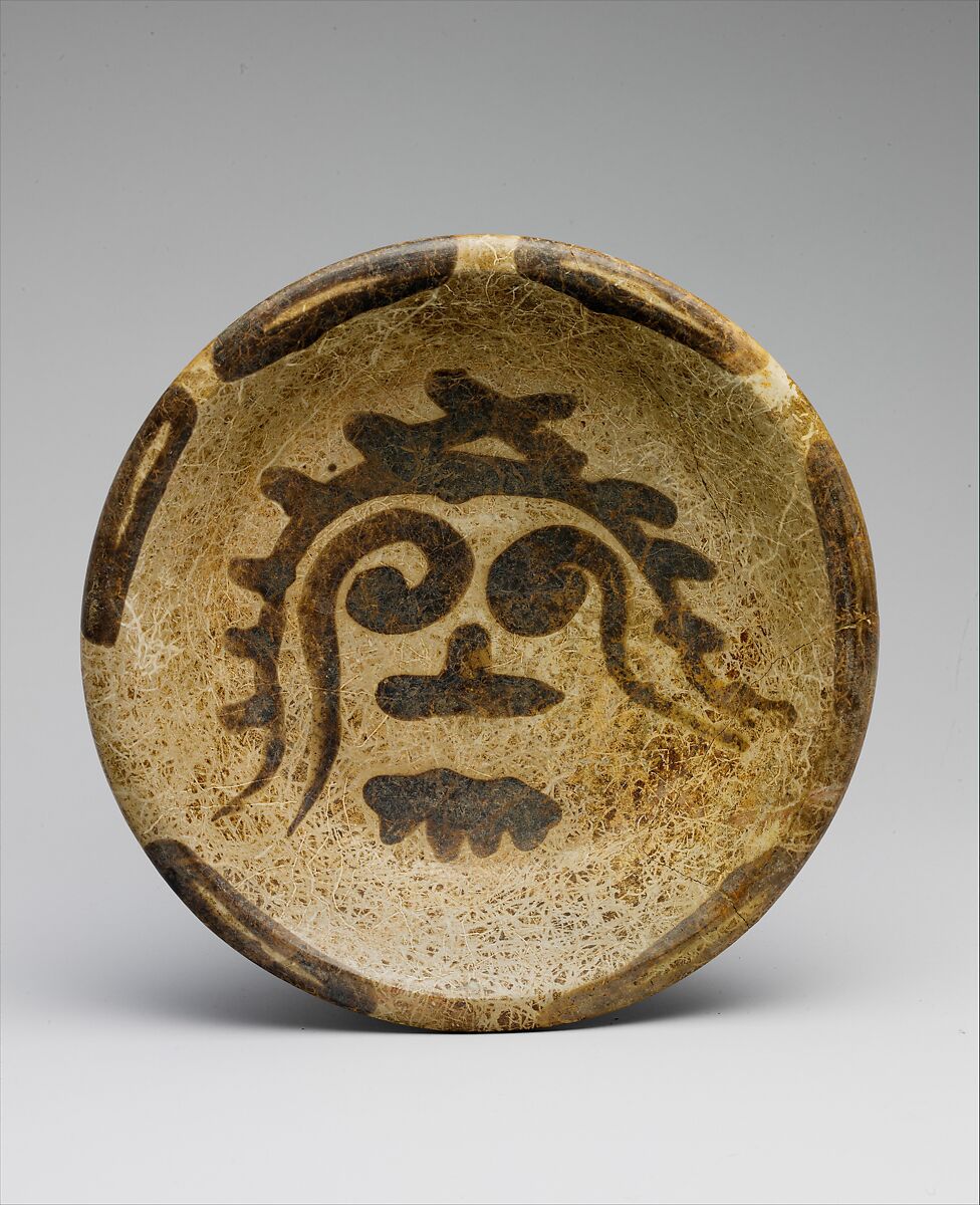 Tripod Plate, Ceramic, Maya 