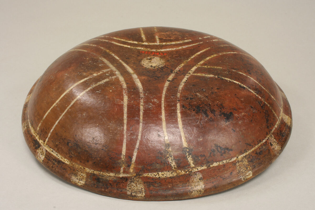 Bowl with Geometric Design, Ceramic, slip, pigment, Mexican