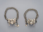 Armbands with Calabash and Horns, Fon artist, Silver alloy, Fon peoples