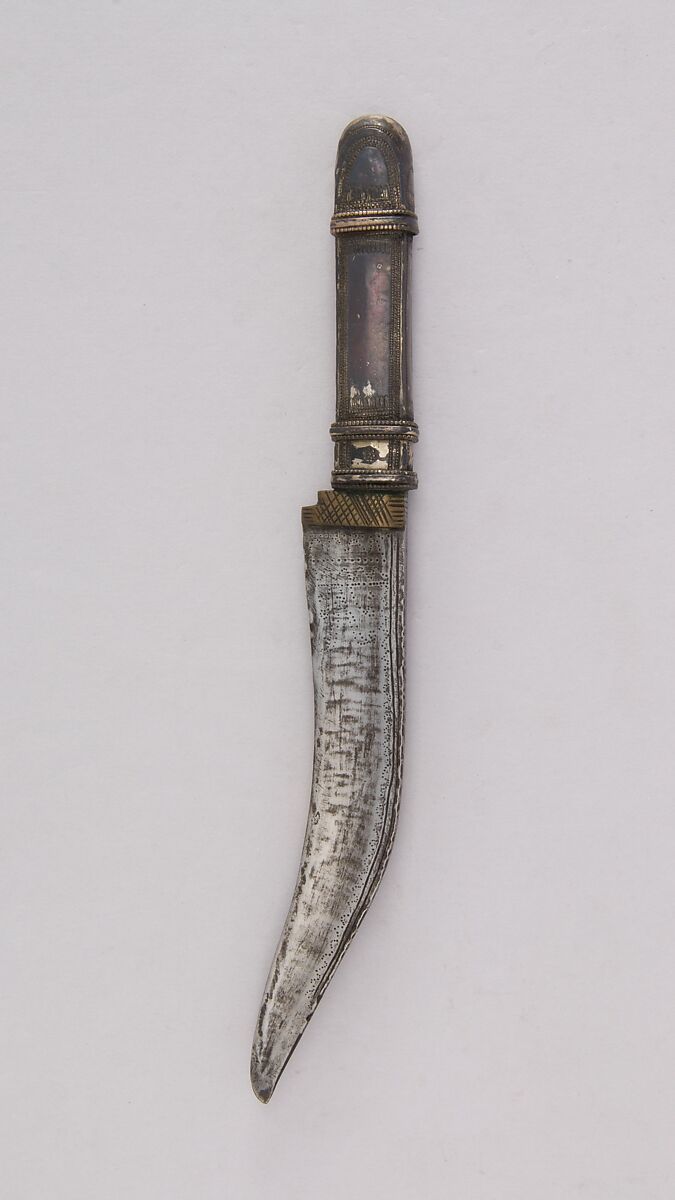 Knife, Steel, silver, Indian or Nepalese