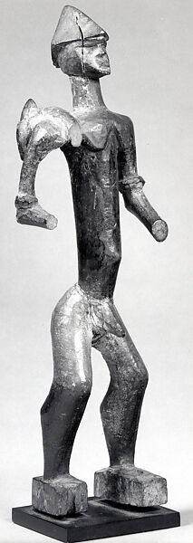 Staff Finial: Male Figure, Wood, pigment, Bwa peoples 