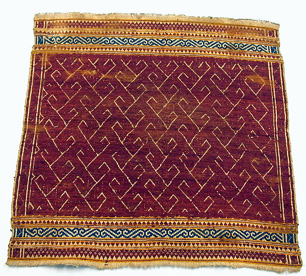 Ceremonial Textile (Tampan), Cotton, silk, Lampung 