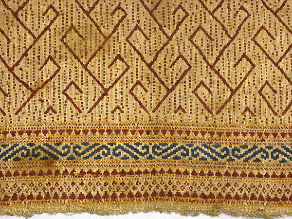 Ceremonial Textile (Tampan), Cotton, silk, Lampung