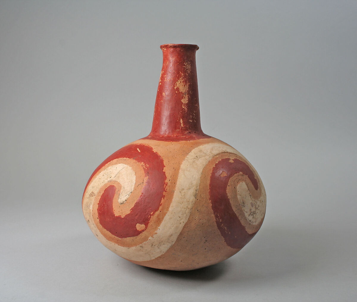 Bottle, Ceramic, slip, pigment, Quapaw 