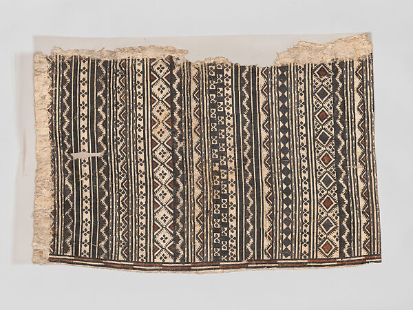 Barkcloth Panel (Masi kesa), Barkcloth, pigment, Fijian 