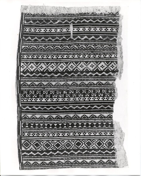 Barkcloth Panel (Masi kesa), Barkcloth, pigment, Fijian