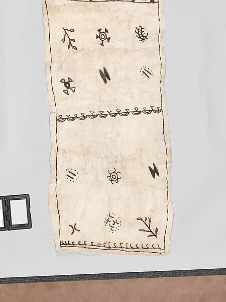 Siapo (barkcloth panel), Barkcloth, pigment, Samoa