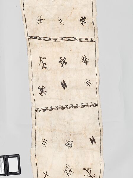 Siapo (barkcloth panel), Barkcloth, pigment, Samoa