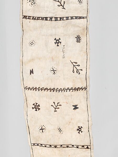 Siapo (barkcloth panel), Barkcloth, pigment, Samoa