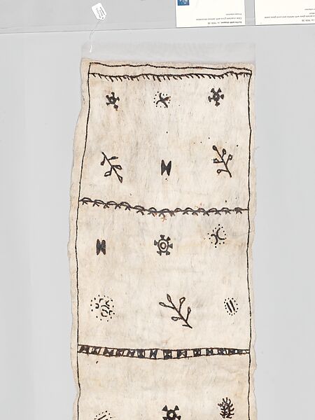 Siapo (barkcloth panel), Barkcloth, pigment, Samoa