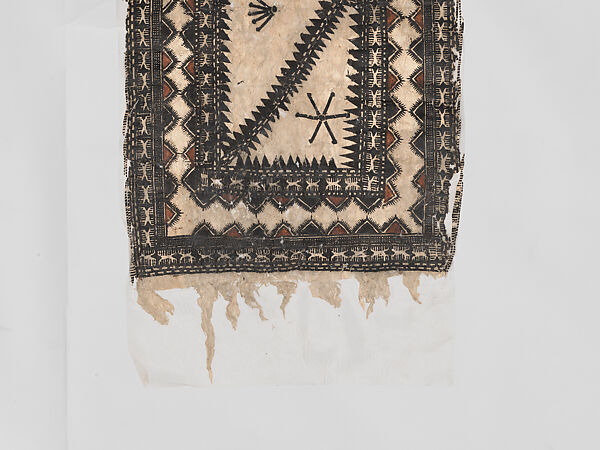Barkcloth Panel, Barkcloth, pigment, Fijian