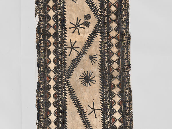 Barkcloth Panel, Barkcloth, pigment, Fijian