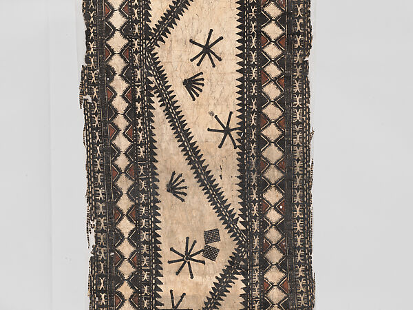 Barkcloth Panel, Barkcloth, pigment, Fijian
