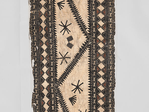 Barkcloth Panel, Barkcloth, pigment, Fijian