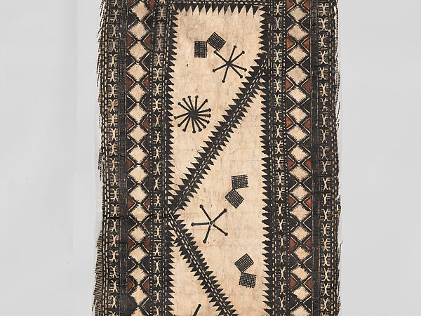 Barkcloth Panel, Barkcloth, pigment, Fijian