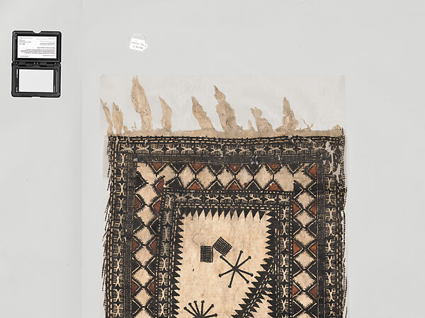 Barkcloth Panel, Barkcloth, pigment, Fijian