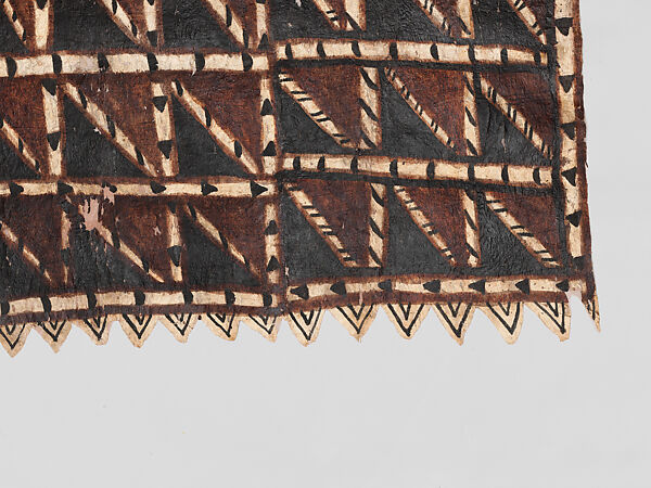 Barkcloth Panel (Siapo), Barkcloth, pigment, Samoa