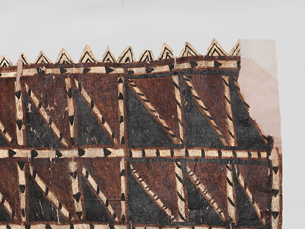 Barkcloth Panel (Siapo), Barkcloth, pigment, Samoa