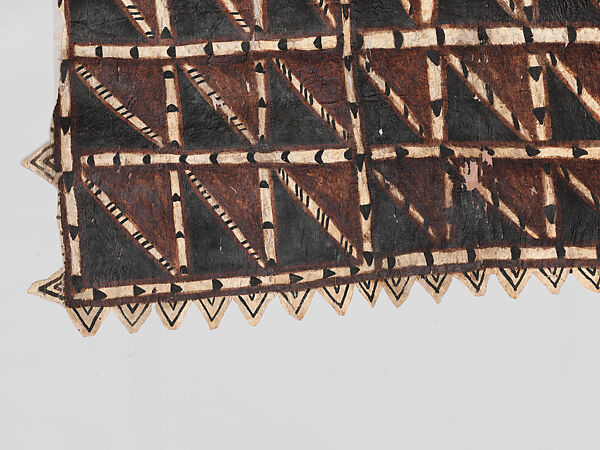 Barkcloth Panel (Siapo), Barkcloth, pigment, Samoa