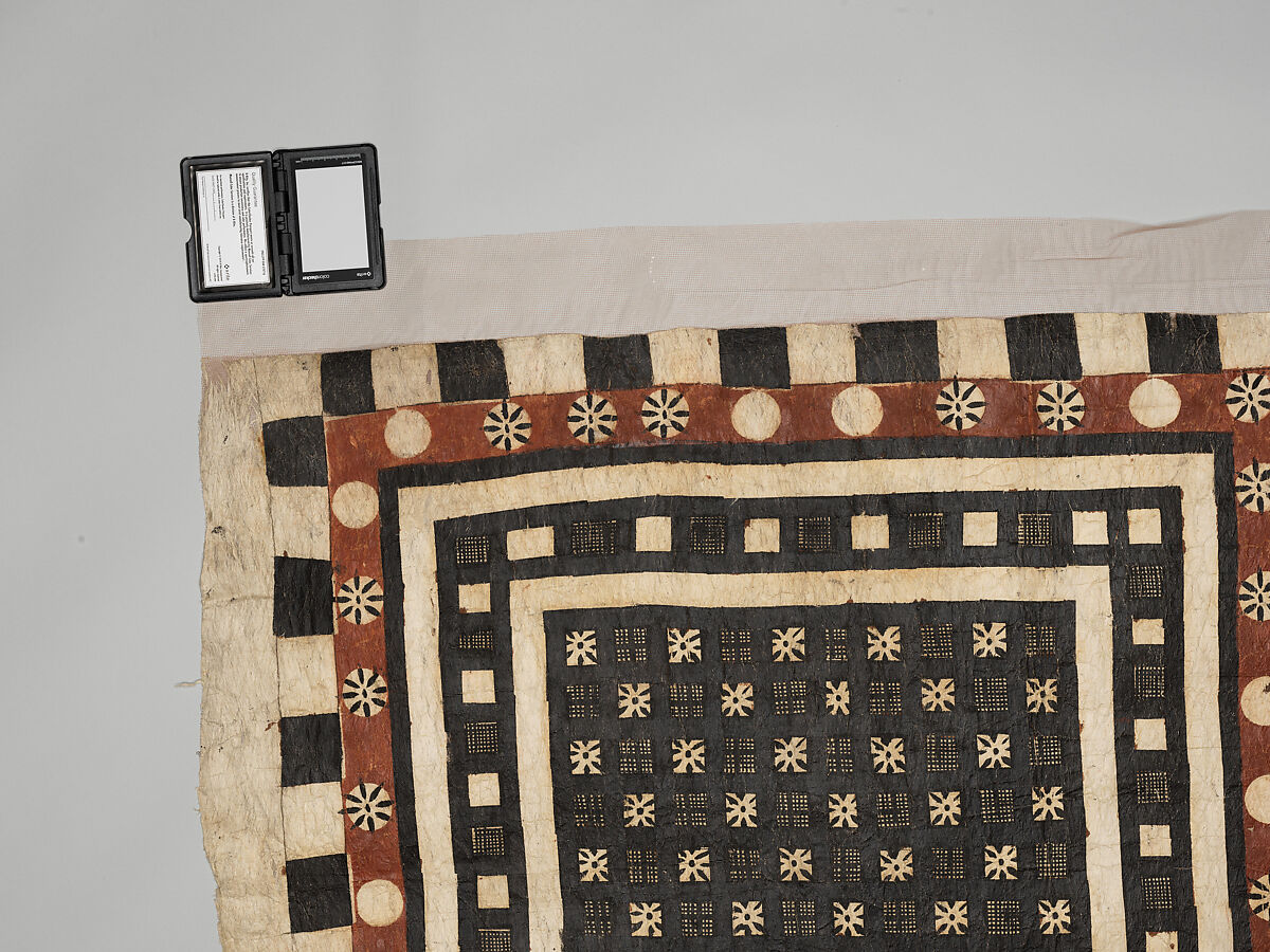 Panel (Masi Kesa), Barkcloth, pigment, Fijian