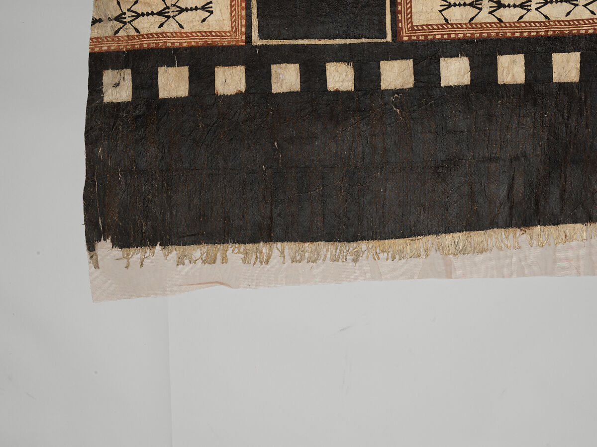 Panel (Masi Kesa), Barkcloth, pigment, Fijian