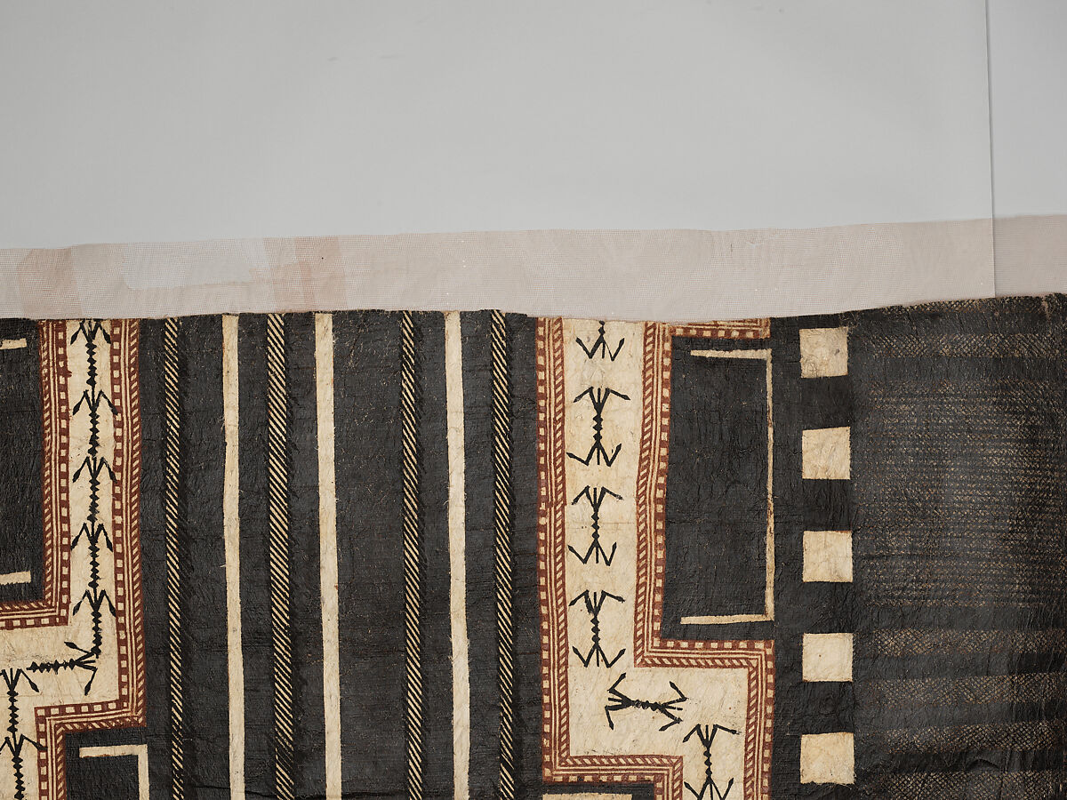 Panel (Masi Kesa), Barkcloth, pigment, Fijian