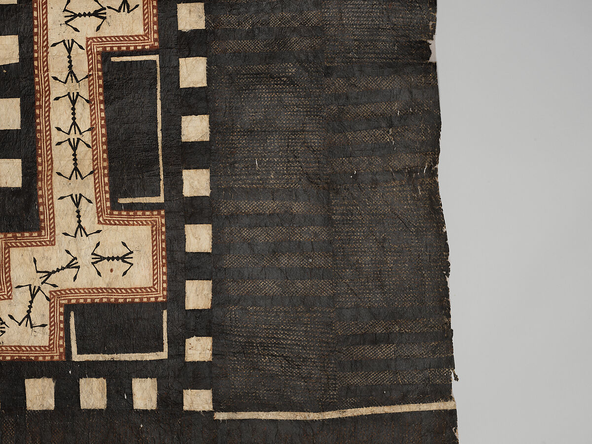 Panel (Masi Kesa), Barkcloth, pigment, Fijian