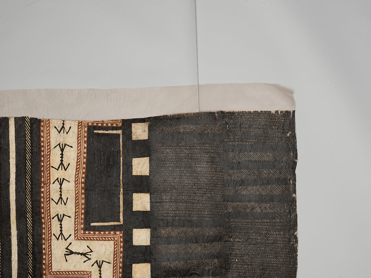 Panel (Masi Kesa), Barkcloth, pigment, Fijian