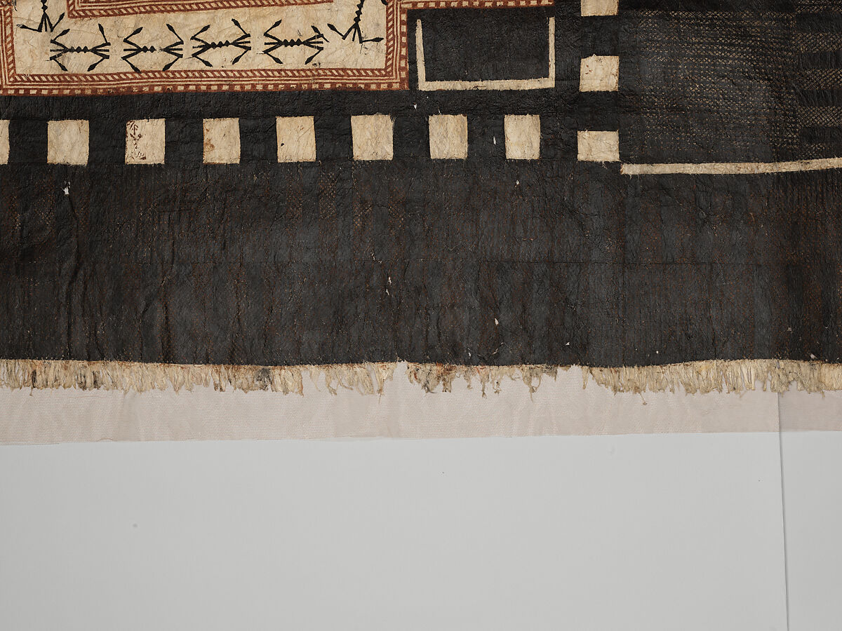 Panel (Masi Kesa), Barkcloth, pigment, Fijian
