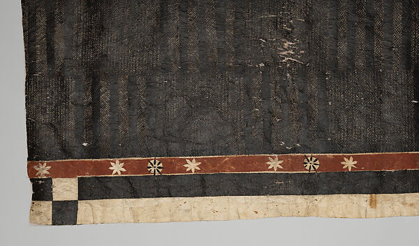 Masi kesa (barkcloth panel), Barkcloth, pigment, Fijian