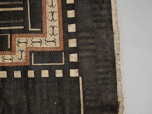 Masi kesa (barkcloth panel), Barkcloth, pigment, Fijian