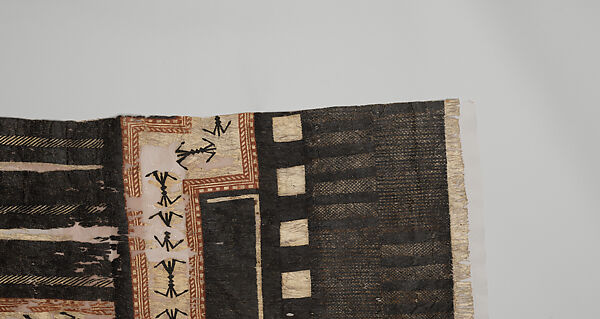 Masi kesa (barkcloth panel), Barkcloth, pigment, Fijian
